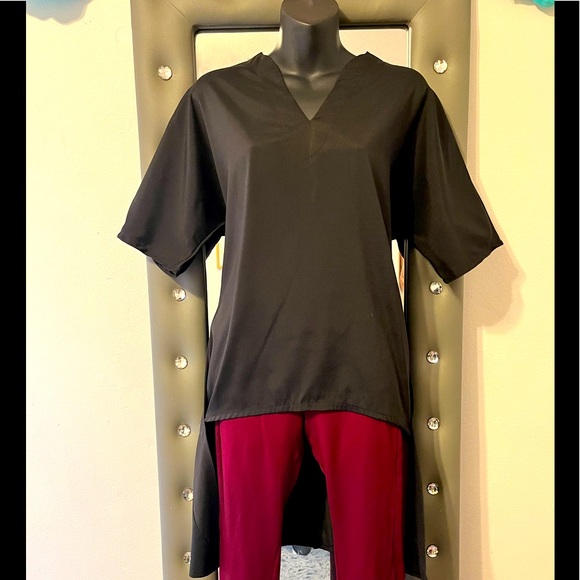 Tops - High Low Black Top